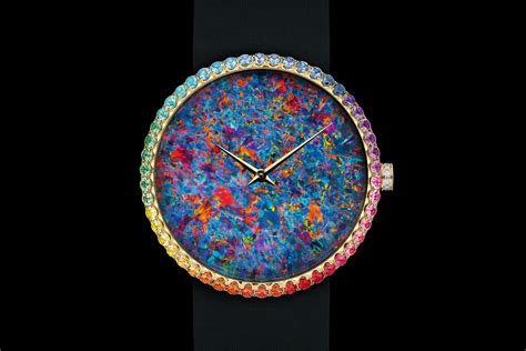 La D de Dior Opal Ø 38 mm, Yellow Gold, Diamonds and 